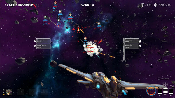 Игра Space Survivor, скриншот