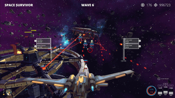 Игра Space Survivor, скриншот