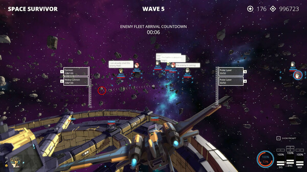 Игра Space Survivor, скриншот