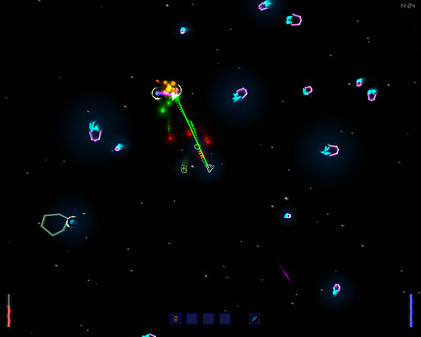 Игра Space - The Return Of The Pixxelfrazzer, скриншот