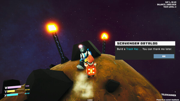 Игра Space Trash Scavenger, скриншот