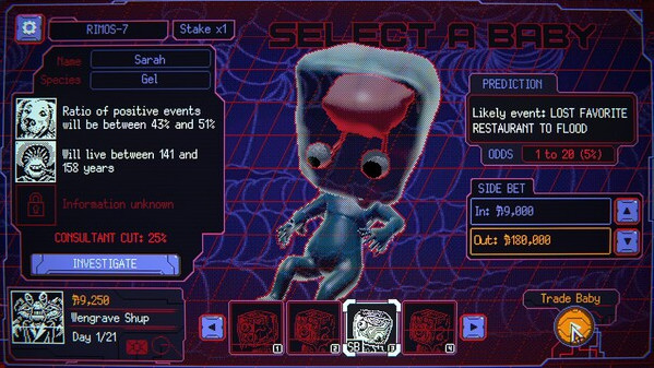 Игра Space Warlord Baby Trading Simulator, скриншот