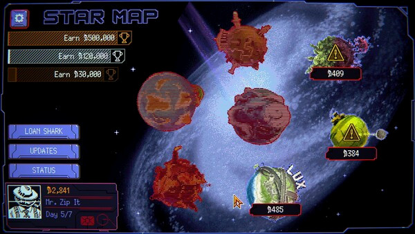 Игра Space Warlord Baby Trading Simulator, скриншот