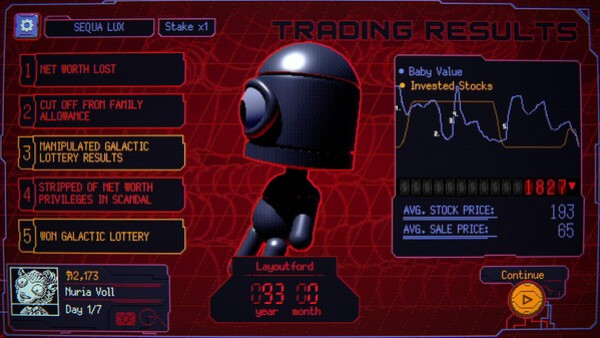 Игра Space Warlord Baby Trading Simulator, скриншот