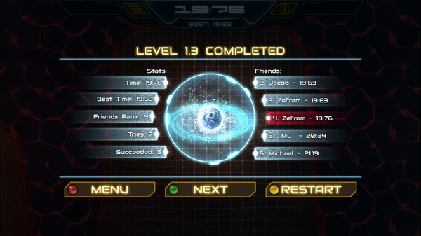 Игра Space Warp, скриншот