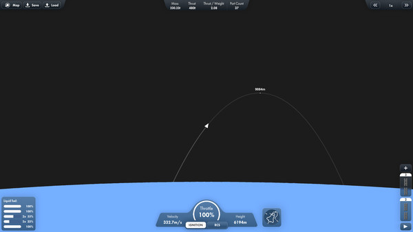 Игра Spaceflight Simulator, скриншот