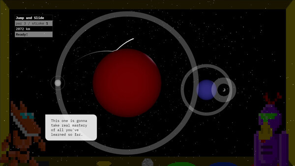 Игра Spacegolf!, скриншот