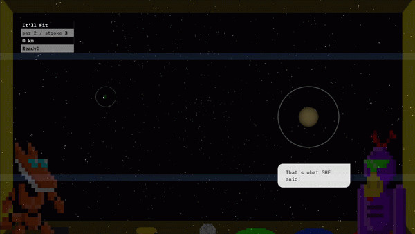 Игра Spacegolf!, скриншот