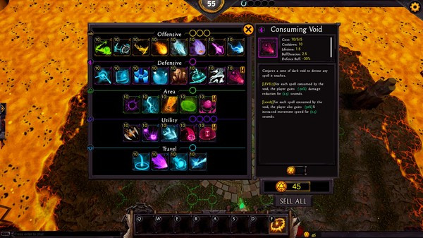 Игра Spellsworn, скриншот