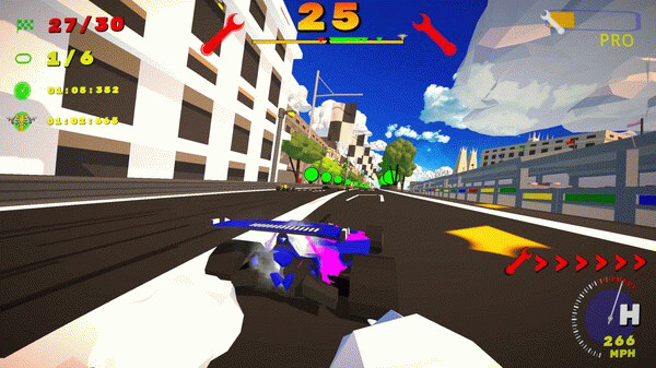 Игра SPGP Super Polygon Grand Prix, скриншот