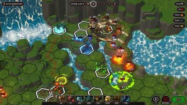 Игра Spirits of the Hellements - TD, скриншот
