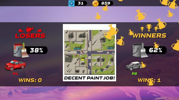 Игра Splash Cars, скриншот