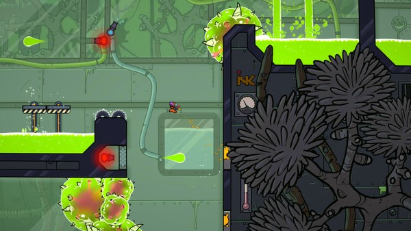 Игра Splasher, скриншот
