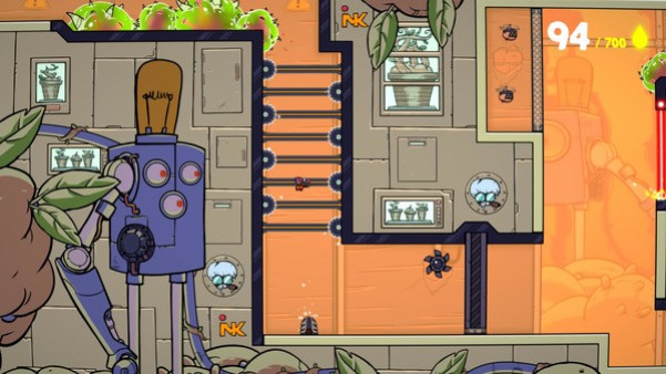 Игра Splasher, скриншот