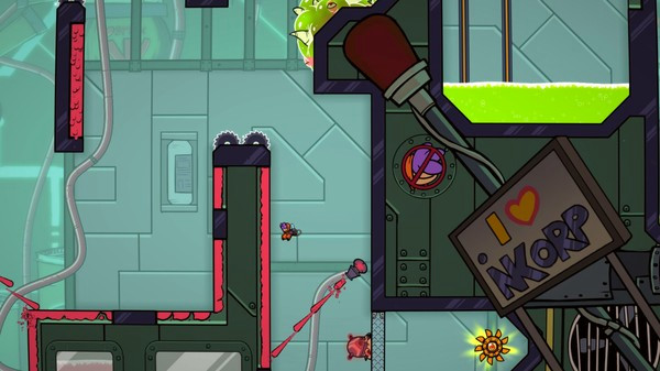 Игра Splasher, скриншот