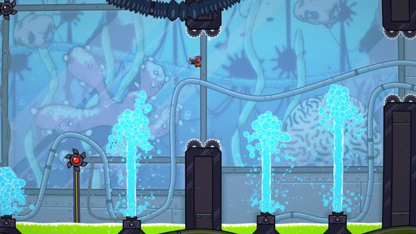 Игра Splasher, скриншот