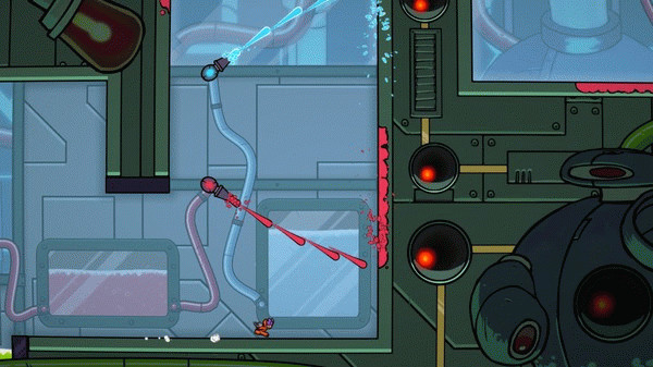 Игра Splasher, скриншот