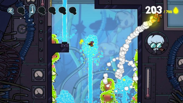 Игра Splasher, скриншот