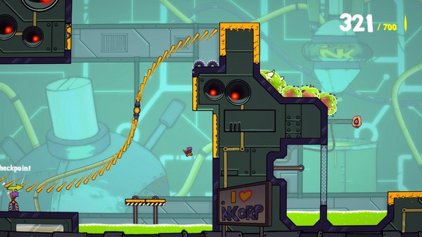 Игра Splasher, скриншот
