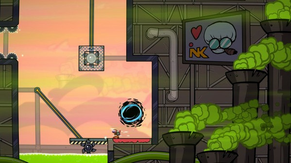 Игра Splasher, скриншот