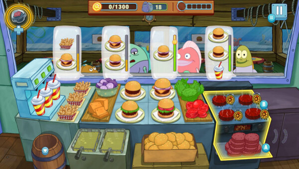 Игра SpongeBob: Krusty Cook-Off, скриншот