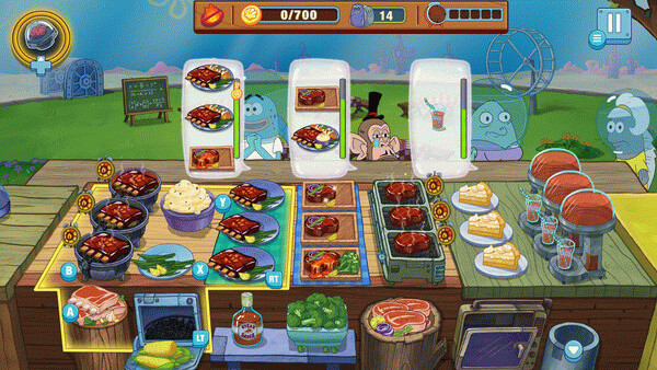 Игра SpongeBob: Krusty Cook-Off, скриншот