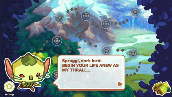 Игра Sproggiwood, скриншот