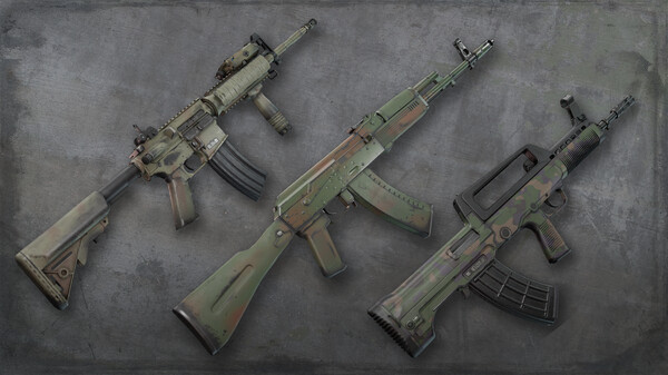 Игра Squad Weapon Skins - Woodland Camo Pack, скриншот