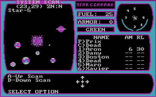 Игра Star Command, скриншот