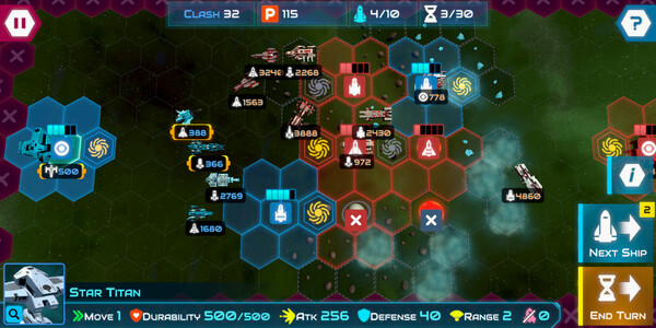 Игра Star Titans : War of the Galaxy, скриншот