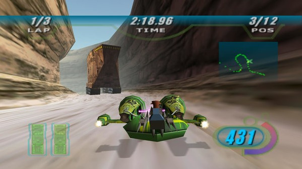 Игра STAR WARS Episode I Racer, скриншот