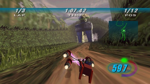Игра STAR WARS Episode I Racer, скриншот