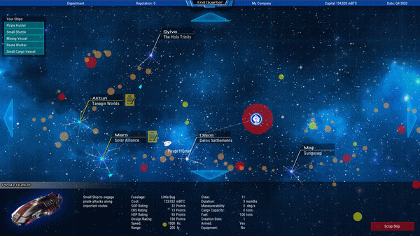 Игра Starship Corporation, скриншот
