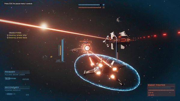 Игра Starship Fighters: Space Combat Simulator, скриншот
