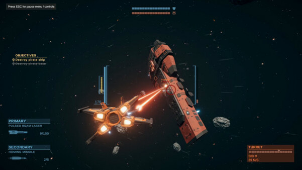 Игра Starship Fighters: Space Combat Simulator, скриншот