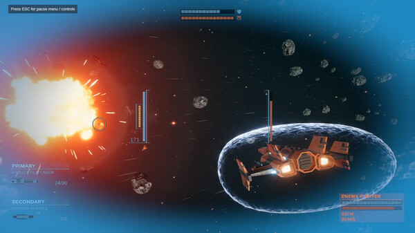 Игра Starship Fighters: Space Combat Simulator, скриншот
