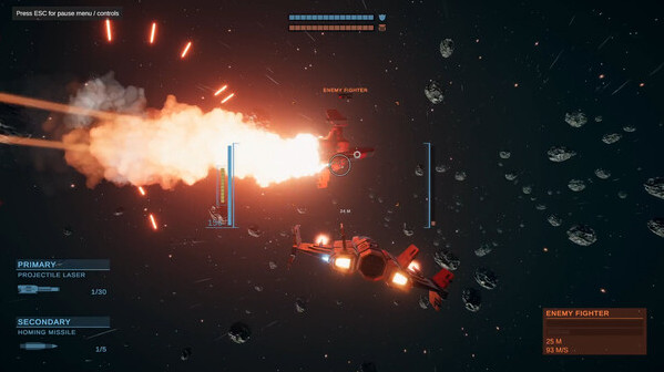 Игра Starship Fighters: Space Combat Simulator, скриншот