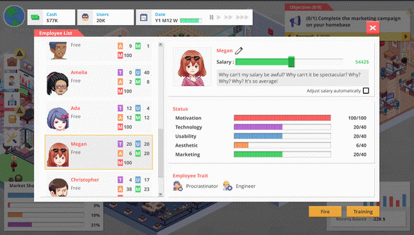 Игра Startup Panic, скриншот
