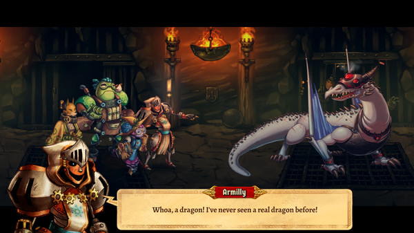 Игра SteamWorld Quest: Hand of Gilgamech, скриншот