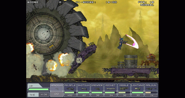 Игра STEEL STRIDER, скриншот