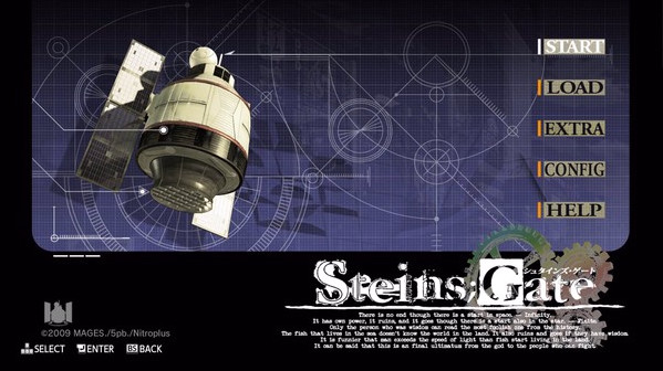 Игра STEINS;GATE, скриншот
