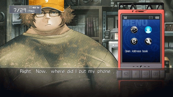 Игра STEINS;GATE, скриншот