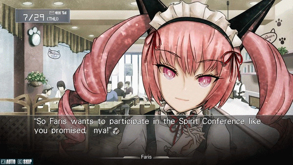 Игра STEINS;GATE, скриншот