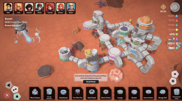 Игра Stellar Settlers: Space Base Builder, скриншот