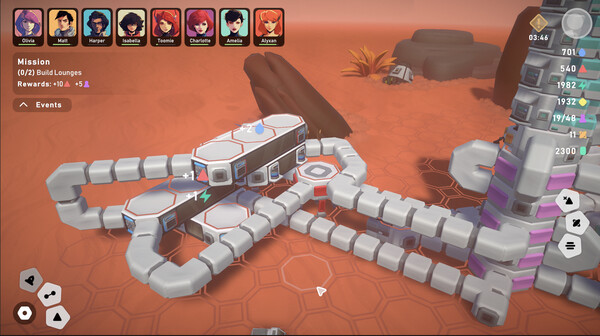 Игра Stellar Settlers: Space Base Builder, скриншот