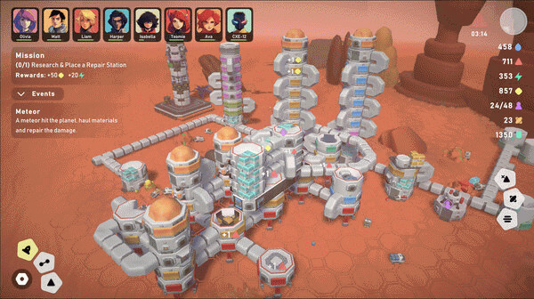 Игра Stellar Settlers: Space Base Builder, скриншот