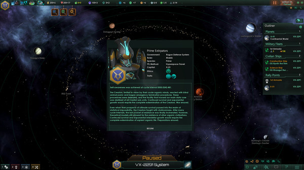 Игра Stellaris: Synthetic Dawn Story Pack, скриншот