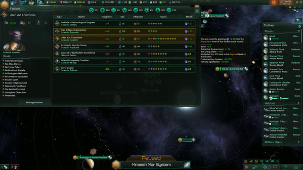 Игра Stellaris: Utopia, скриншот