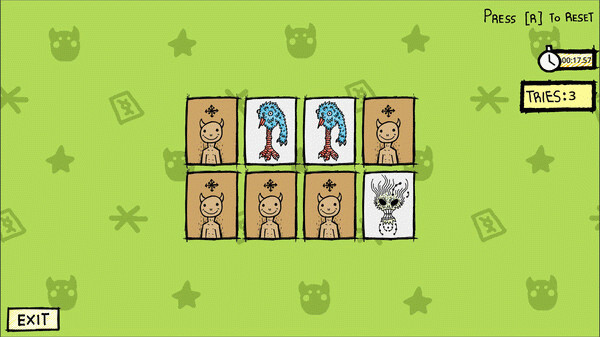 Игра Strange Monsters Memory, скриншот
