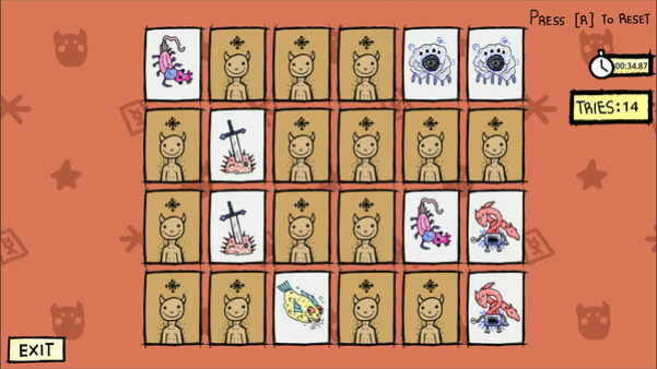 Игра Strange Monsters Memory, скриншот